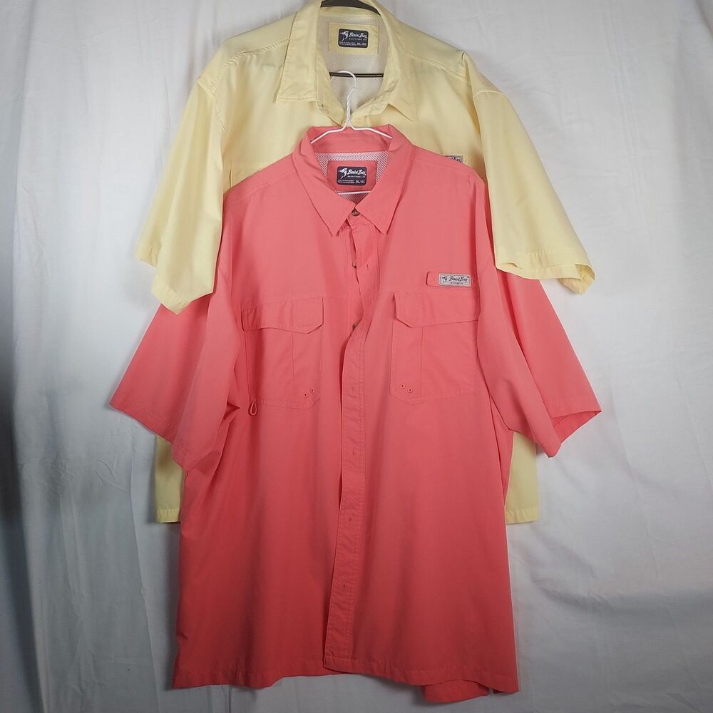 Bimini Bay Outfitters 2-Shirt Bundle 3XL Performance Fishing Shirts